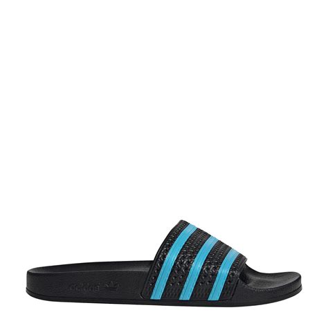 adidas badslippers zwart blauw|adidas water slippers.